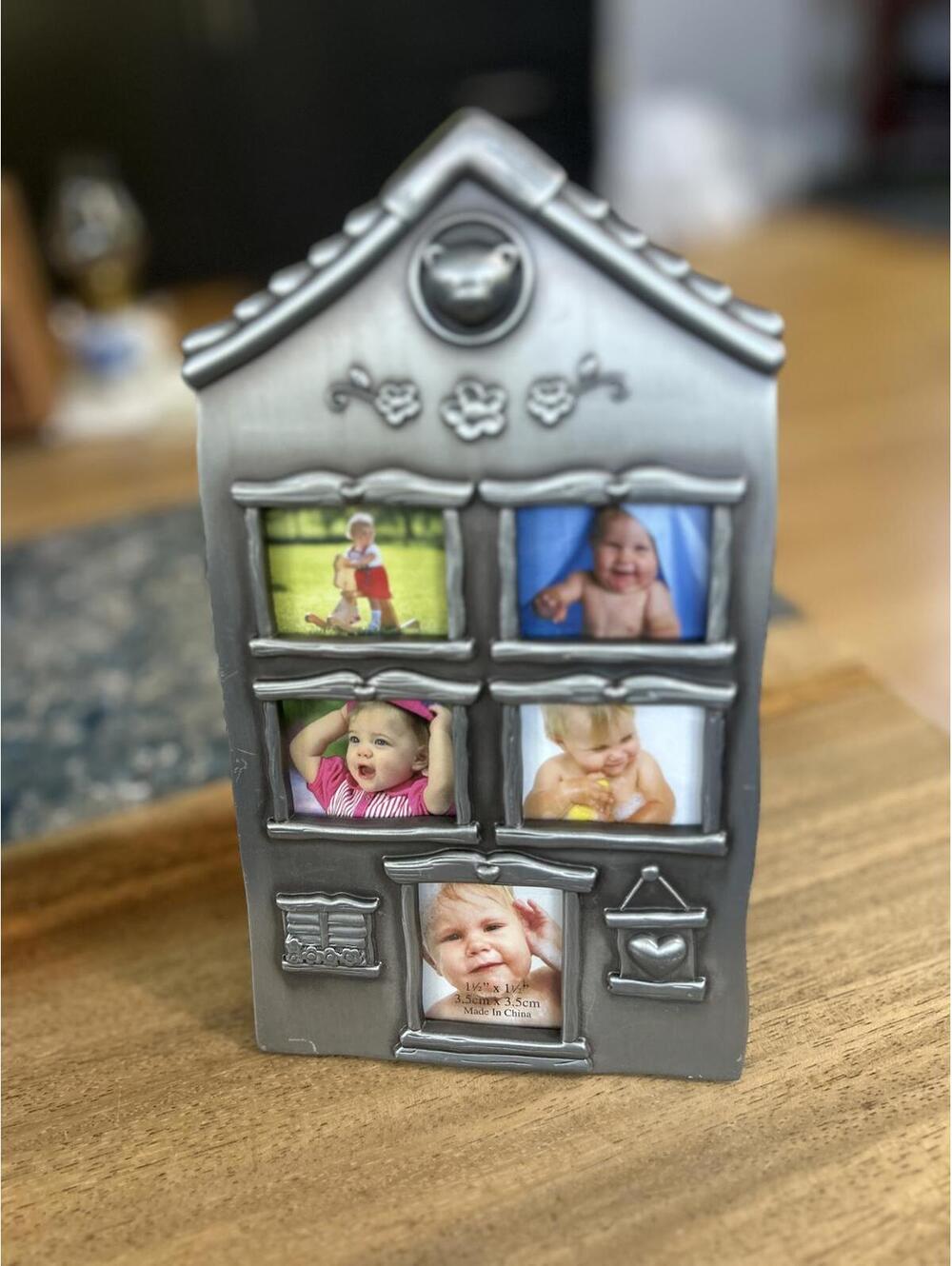 Decorative House-Shaped Multi-Photo Frame